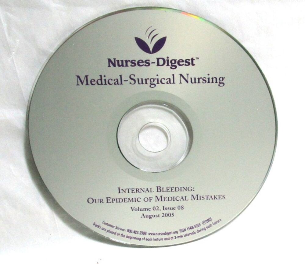 Nurses Digest Educational DVD Medical Mistakes (2005) Lecture Test Questions